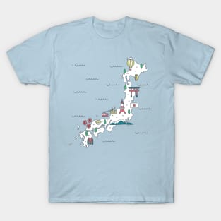 Japan's Map. T-Shirt